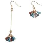 Non-matching Tassel Drop Earring
