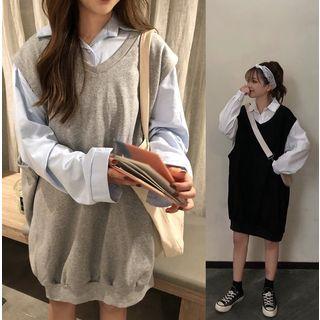 Plain Shirt / Sleeveless Dress