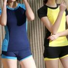Set: Raglan Swim T-shirt + Bottom