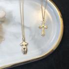 Alloy Cross Pendant Layered Necklace
