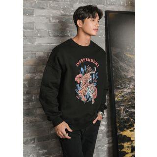 Independent Printed Fleece-lined Sweatshirt