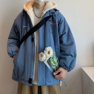 Inset Fleece Hood Zip Jacket