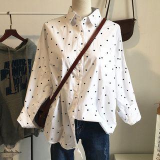 Dotted Shirt White - One Size