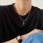Cross Pendent Necklace Silver - One Size