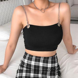 Chain Strap Crop Camisole Top