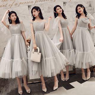 A-line Midi Evening Dress