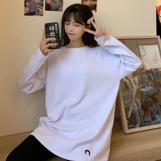 Crescent Embroidered Long-sleeve T-shirt