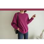 Set Of 2: Raglan-sleeve Fleece-lined Pullover