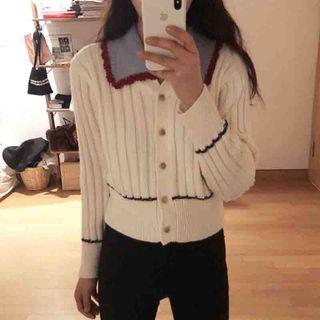 Collared Knit Cardigan