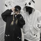 Panda Zipped Hoodie