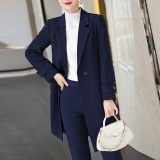 Double Breasted Plain Coat / Shirt / Shorts