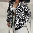 Zebra Fleece Zip Jacket