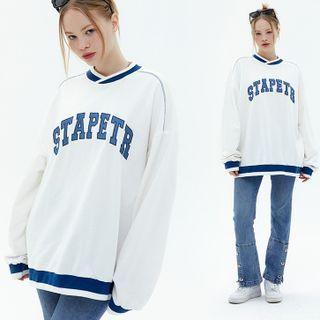 Lettering Baseball Sweater