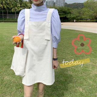 Balloon-sleeve Blouse / Jumper Skirt