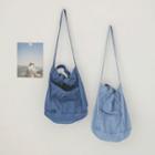 Two-way Denim Shopper Bag