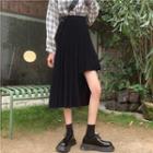 Irregular Pleated A-line Skirt