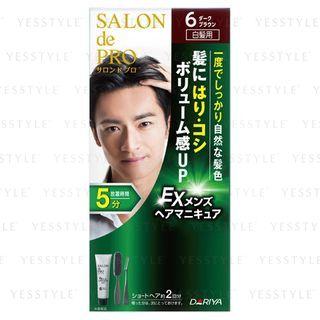 Dariya - Salon De Pro Ex Mens Hair Manicure Speedy (dark Brown) 1 Set