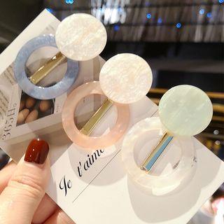 Disc & Cutout Circle Hair Clip