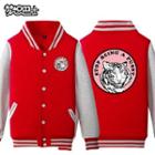 Tiger Print Baseball Jacket