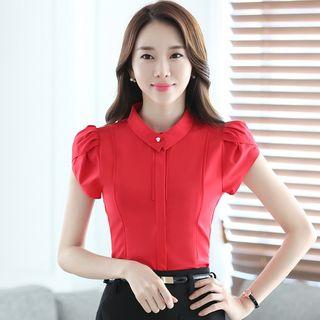 Short-sleeve Blouse / Pencil-cut Skirt