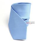 Striped Neck Tie Light Blue - One Size