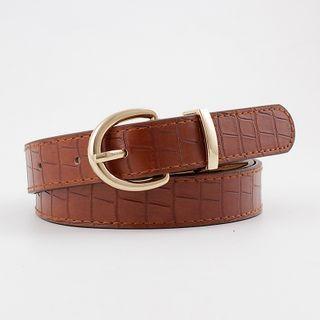 Faux Croc Grain Belt