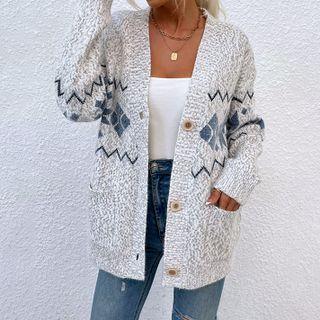 Flake Jacquard Cardigan