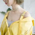 Elbow-sleeve Shirt With Shoulder Straps