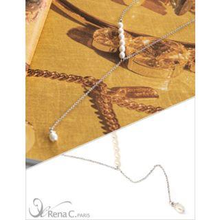 Faux-pearl Chain Long Necklace