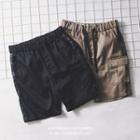 Camouflage Mesh Panel Shorts