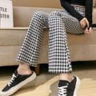 Houndstooth Flared Pants