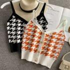 Houndstooth Knit Camisole
