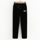 Applique Drawstring Sweatpants