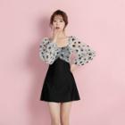 Mesh Cover-up / Spaghetti Strap Dress / Waterproof Pouch