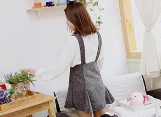 Suspender A-line Skirt