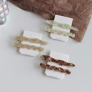 Set Of 2: Irregular Hair Clip
