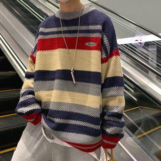 Striped Logo Sweater