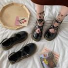 Round-toe Ankle Strap Mary Jane Shoes