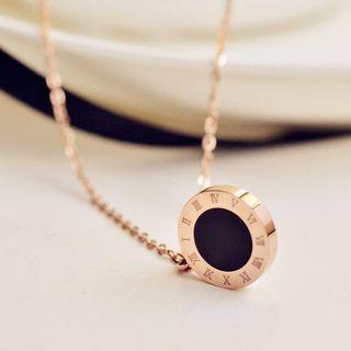 Roman Numeral Pendant Necklace