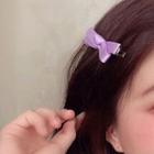 Ribbon Hair Clip Purple - One Size