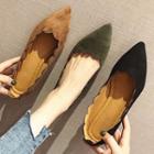 Scallop Trim Pointed Flats