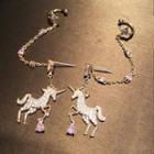 Rhinestone Unicorn Dangle Earring