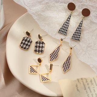 Houndstooth Drop Earring (various Designs)