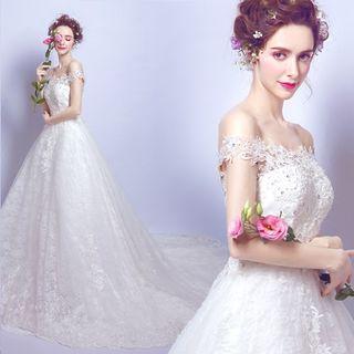 Rhinestone Ball Gown Wedding Dress