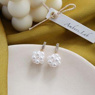 Pearl Drop Earring 1 Pair - White - One Size