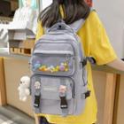 Mesh Panel Applique Backpack / Bag Charm / Set