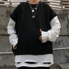 Mock Two-piece Ripped T-shirt