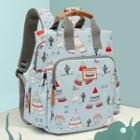 Printed Nylon Backpack Blue - One Size