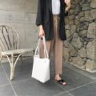 Drawstring-waist Cuff-hem Pants