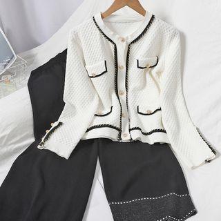 Set: Braided Jacket + Wide Leg Pants